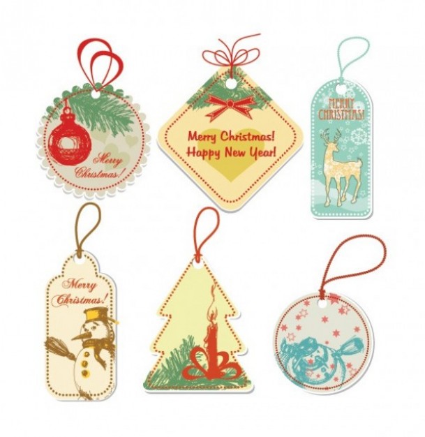 Christmas set Shopping of christmas sale tags about Business Christmas card